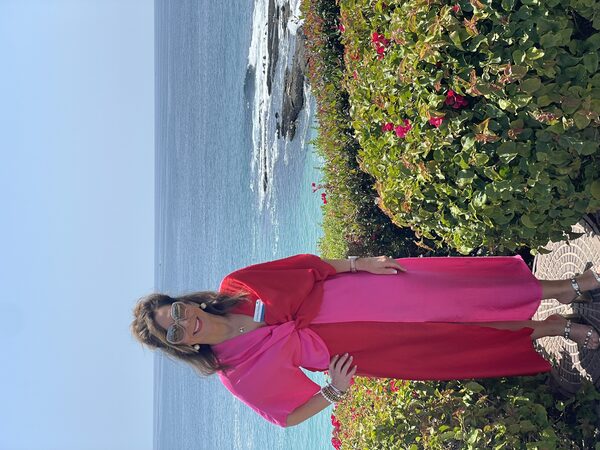 Cynthia by the ocean